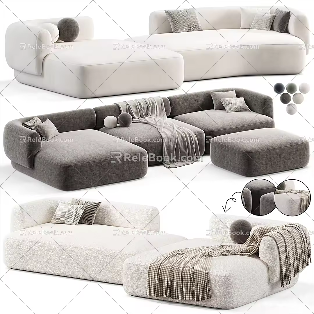 Multiplayer Sofa 3d model