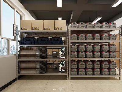 Warehouse Tools Trunk Tool Box 3d model