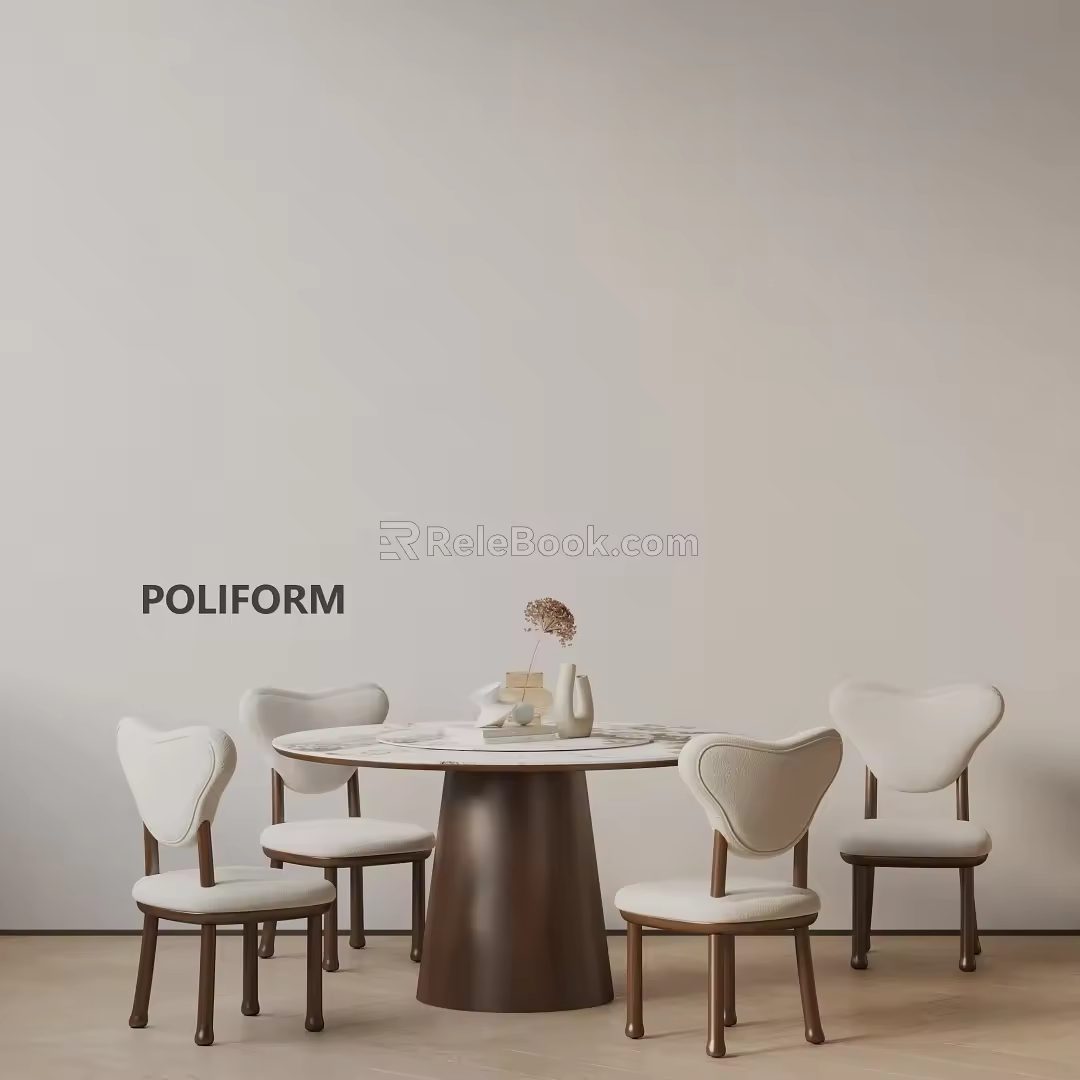 Modern table combination 3d model