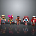Puppet puppet wooden figure game character game character realistic character 3d model
