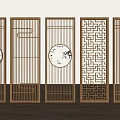 Screen Partition Screen Partition Entrance Screen 3d model