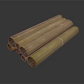 Stacked Brown Paper Tubes For Electronic Appliances Packaging Material 3d model