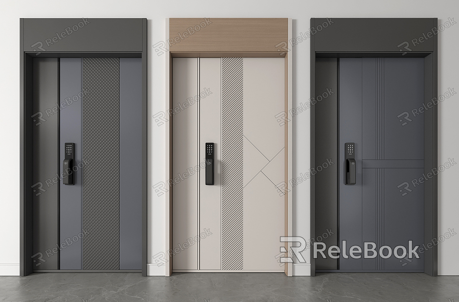 Modern security door entry door sub-mother door combination door single door metal door handle door combination model