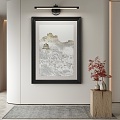 New Chinese Decorative Painting 3d model