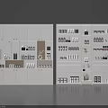 White Modern Display Shelves Organized With Cosmetic Products And Multiple Compartments