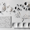 Modern Wall Decorations Wall Decorations 3d model