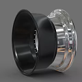 Sleek Silver Car Wheel With Black Tire KS Logo And Modern Rim Design For Vehicles