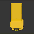 Yellow TR100 Heavy Duty Dump Truck With Large Tires And Black Details