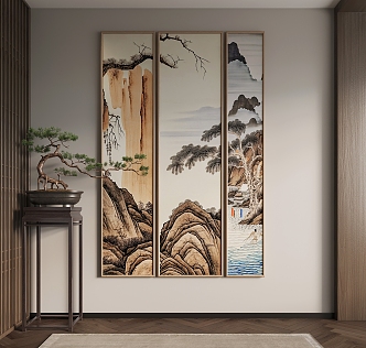 Hanging Painting Decorative Painting 3d model