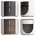 Bedside Cabinet Combination Round Bedside Cabinet Combination 3d model