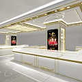 Luxury Jewelry Store Interior Design With Elegant Display Cases And Bright Lighting