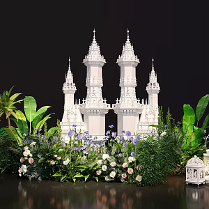 Plant Pile Castle Plant Tree 3d model