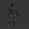 Mech Warrior Mech Soldier Machine Battlearm Mechanical Battlearm Machine Fighter Robot 3d model