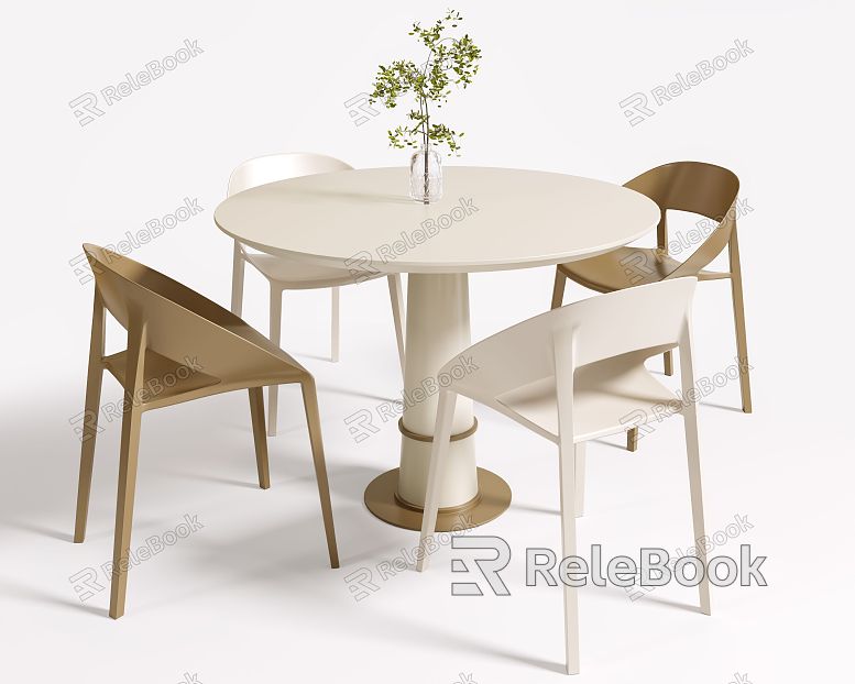 Leisure Table and Chair Negotiation Table and Chair Combination Nordic Leisure Chair Round Table model