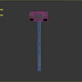 Sturdy Hardware Tool Hammer With Wooden Handle And Metal Head For Work