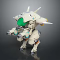 Modern Mech Warrior Mech Soldier Machine Battleguard Mechanical Battleguard 3d model