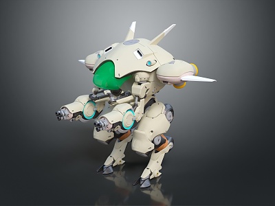 Modern Mech Warrior Mech Soldier Machine Battleguard Mechanical Battleguard 3d model