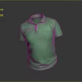 Green Short Sleeve Polo Shirt Casual Comfortable Classic Design for Daily Wear