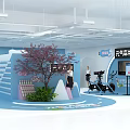 Modern Exhibition Display Beverage Meichen Display pop-up shop Photo Punch in Bar Game Image Shop 3d model