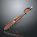 Sci-fi Hammer Sci-fi Stick Mace Sci-fi Weapon Ancient Weapon Hammer Cold Weapon Medieval Item 3d model