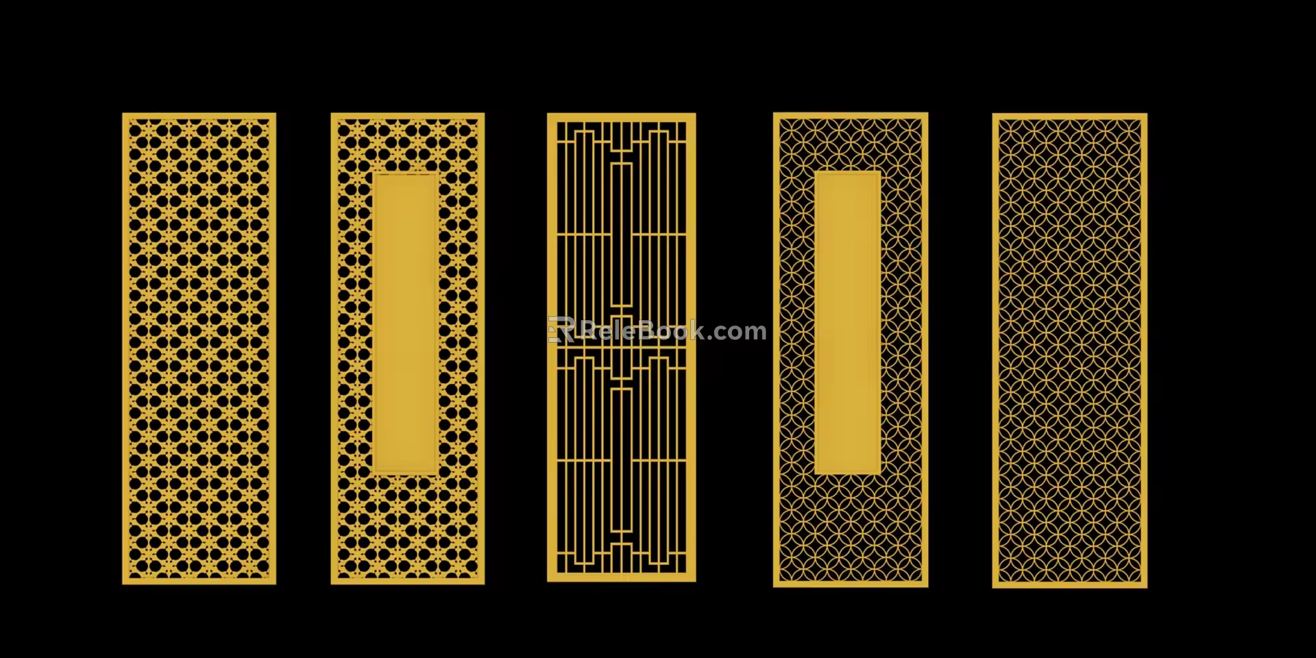 chinese style window lattice the imperial palace window lattice 3d model