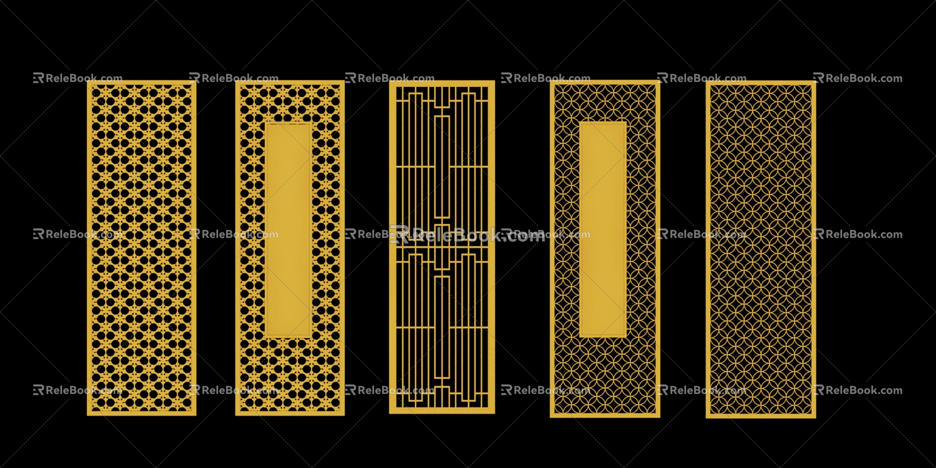 chinese style window lattice the imperial palace window lattice 3d model