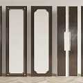 Modern Wall Paneling With Different Decorative Wooden Frame And Light Panel Designs For Home Interior