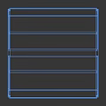 White Metal Display Shelf with Grid Side Panels and Multiple Storage Shelves in Room