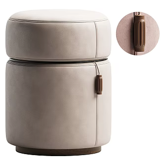 Modern Sofa Stool Low Stool Dressing Stool 3d model