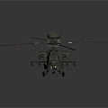 Modern Helicopter Gunship Helicopter Aircraft Gunship Combat Helicopter 3d model