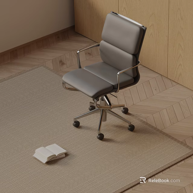 Modern Leather Massage Chair With Ergonomic Design For Comfortable Home Relaxation 3d model 