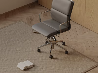 Modern Leather Massage Chair With Ergonomic Design For Comfortable Home Relaxation 3d model
