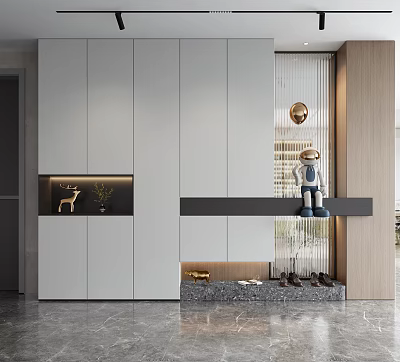 Modern Entrance Cabinet 3d model Modern Entrance Cabinet 3d model