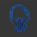 Green And Brown Camouflage Electronic Headphones With Soft Ear Cups And Adjustable Headband