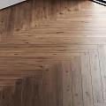 Natural Dark Wooden Floor With Smooth Surface And Warm Natural Grain