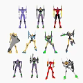 Intelligent Machines Various Colorful Models With Unique Poses And Detailed Designs