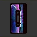 Retro Cassette Tape With Colorful Electric Design And Neon Starry Patterns