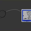 Digital Wrist Blood Pressure Monitor With Clear Display And Heart Icon