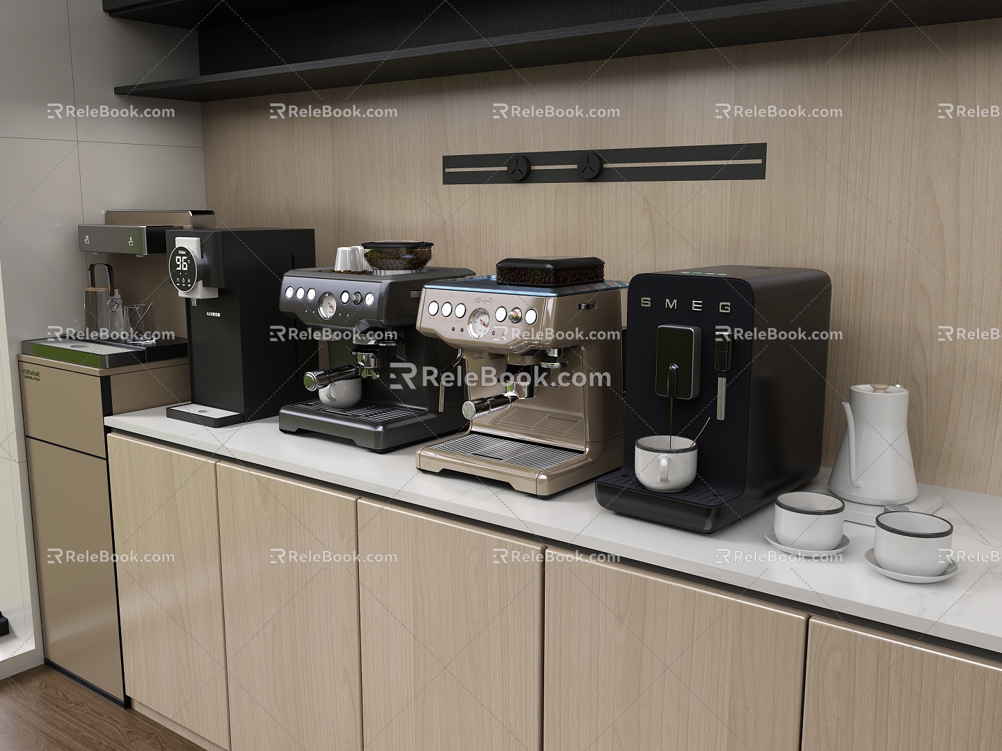 Modern coffee machine 3d model