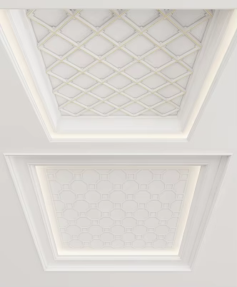 European-style ceiling 3d model