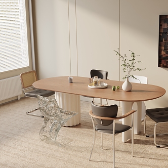 Modern table combination 3d model