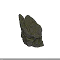 Natural Stone Rock With Rough Surface And Green Moss Texture Design 3d model