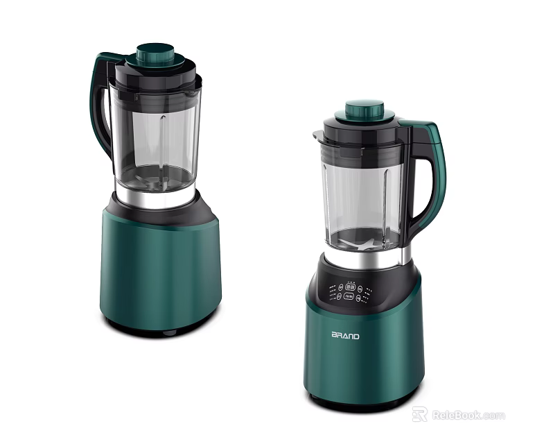 Braun Green Blenders Modern Kitchen Appliances With Stylish Design For Home Use 3d model 