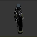 Futuristic Advanced Rifle With Sleek Design Tactical Features And Metallic Finish