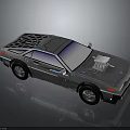 Silver Futuristic Sports Car With Streamlined Body Transparent Hood Engine And Roof Grille