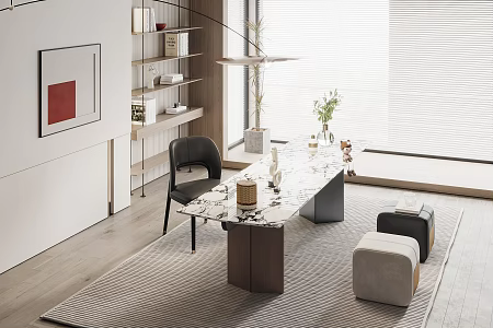 modern desk chair 3d model