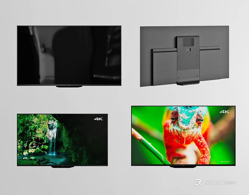 Ultra Slim Smart TV With High Definition Display Vibrant Colors And Natural Scenery 3d model 