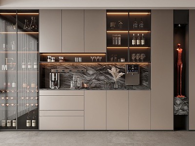 Modern Italian Wine Cabinet model