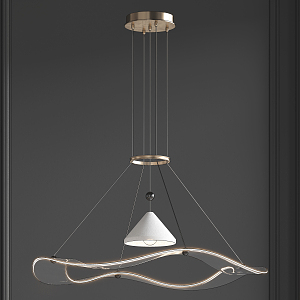 Modern chandelier 3d model