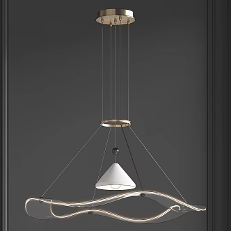 Modern chandelier 3d model